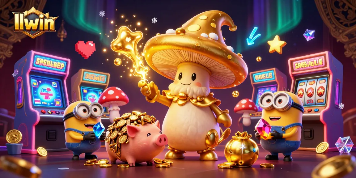 Experience the thrilling magic of llwin with a vibrant 3D casino adventure featuring a golden wizard and treasure-hunting pig.