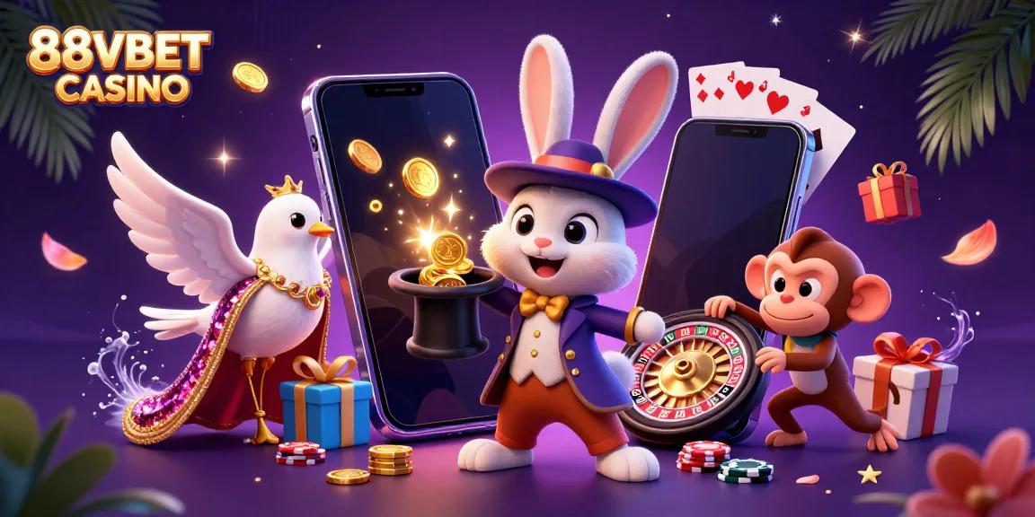 Engage with the interactive fun of 88VBET CASINO as magic unfolds in a vibrant 3D scene.