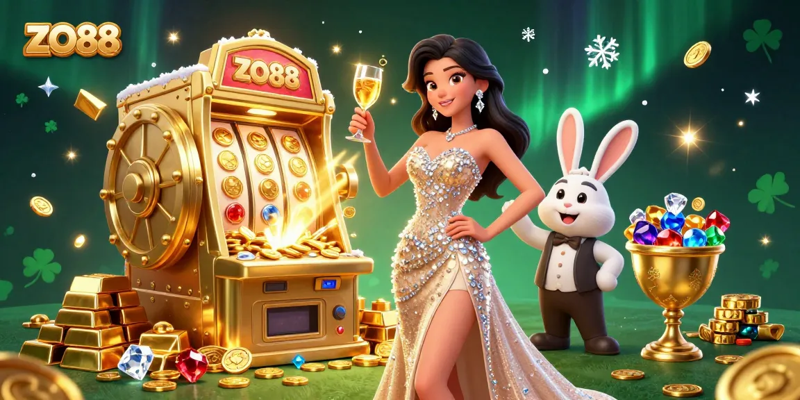 Engage in ZO88's thrilling gaming experience with stunning visuals of the jackpot slot scene.