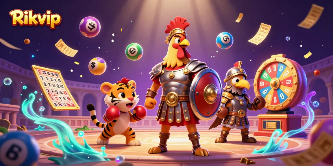 Engage in thrilling gameplay at Rikvip with colorful lottery balls and exciting rewards.