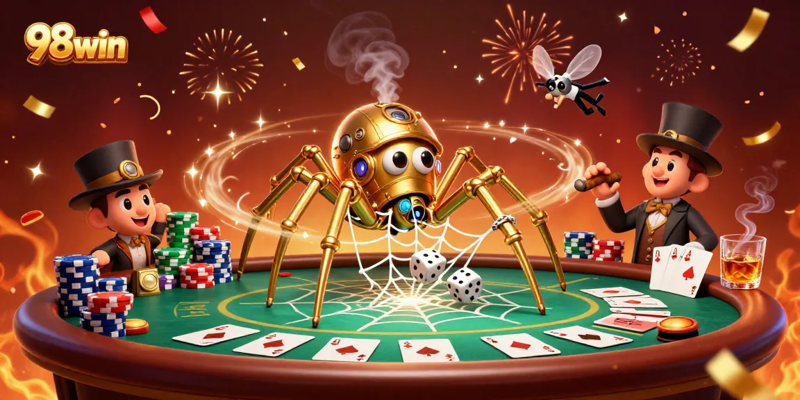 Engage with thrilling action and exquisite design in the 98win casino illustration, showcasing an enchanting steampunk theme.
