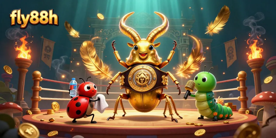 Engage with fly88h's thrilling casino experience featuring a vibrant 3D boxing scene.