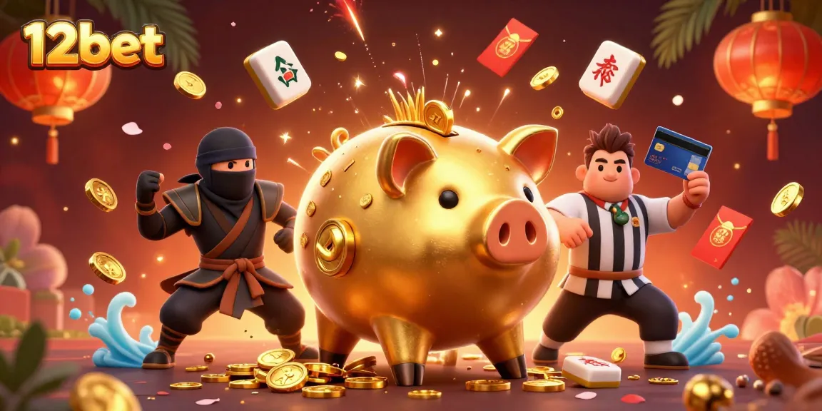Experience thrilling action with the 12bet gaming scene, featuring dynamic characters and rich casino elements.