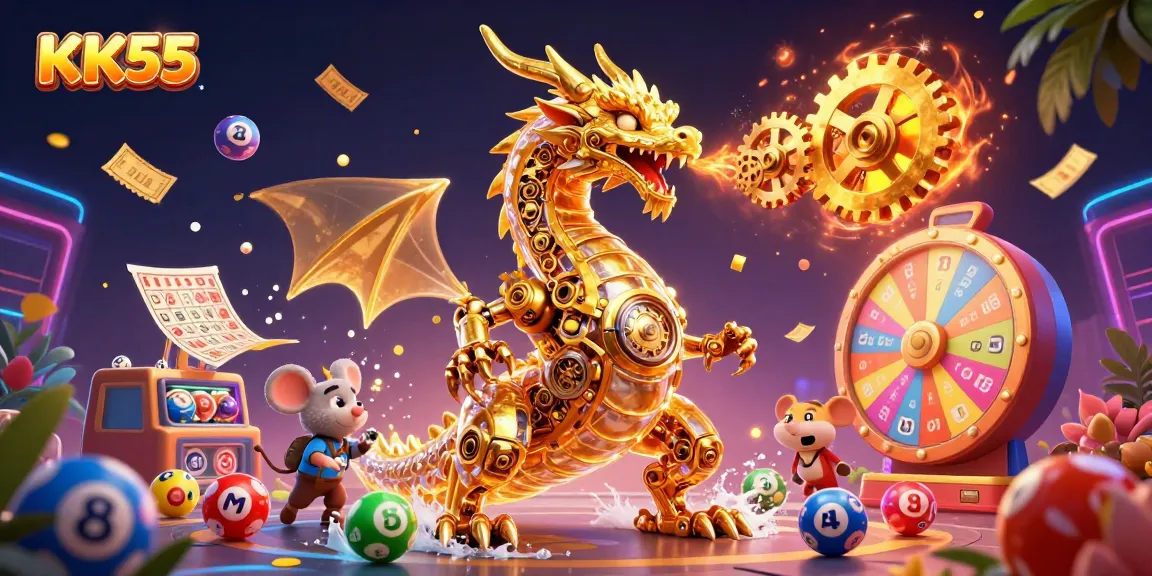 Engage in thrilling lottery draws and vibrant experiences with KK55's dynamic color scheme and spectacular prizes