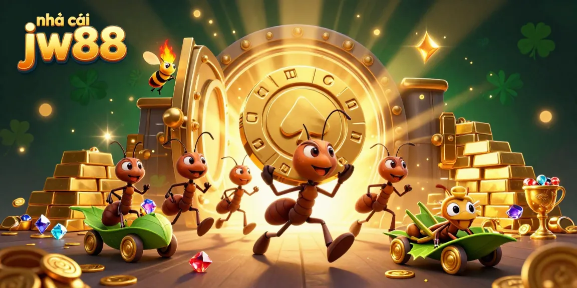 Experience exhilarating gaming action with nhà cái jw88, featuring a dynamic heist scene with playful characters.