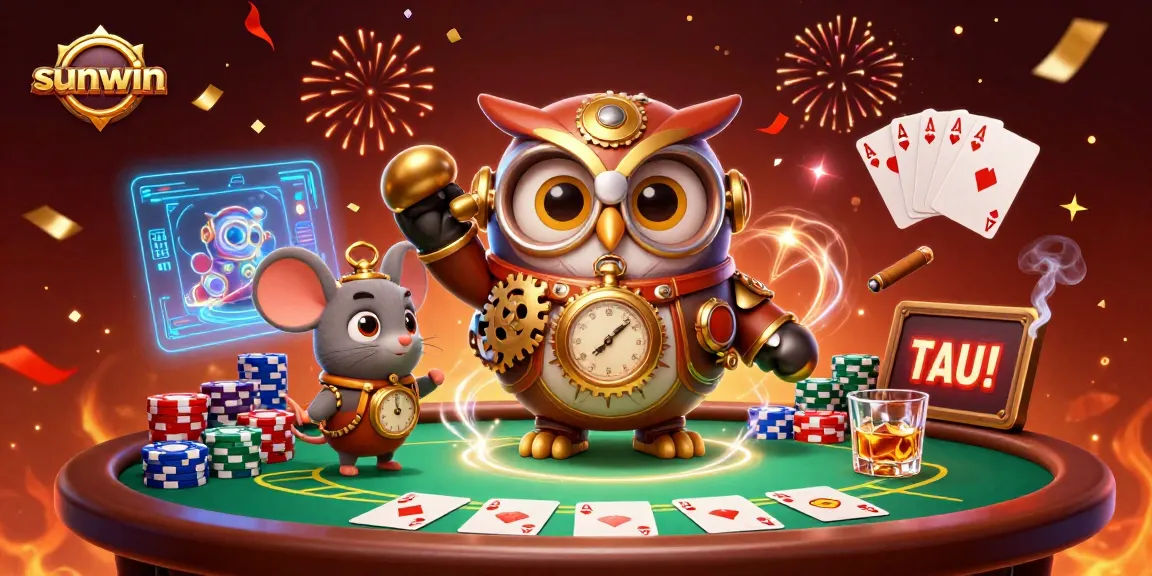 Experience thrilling gameplay at Sunwin with a vibrant casino scene featuring mythical characters.
