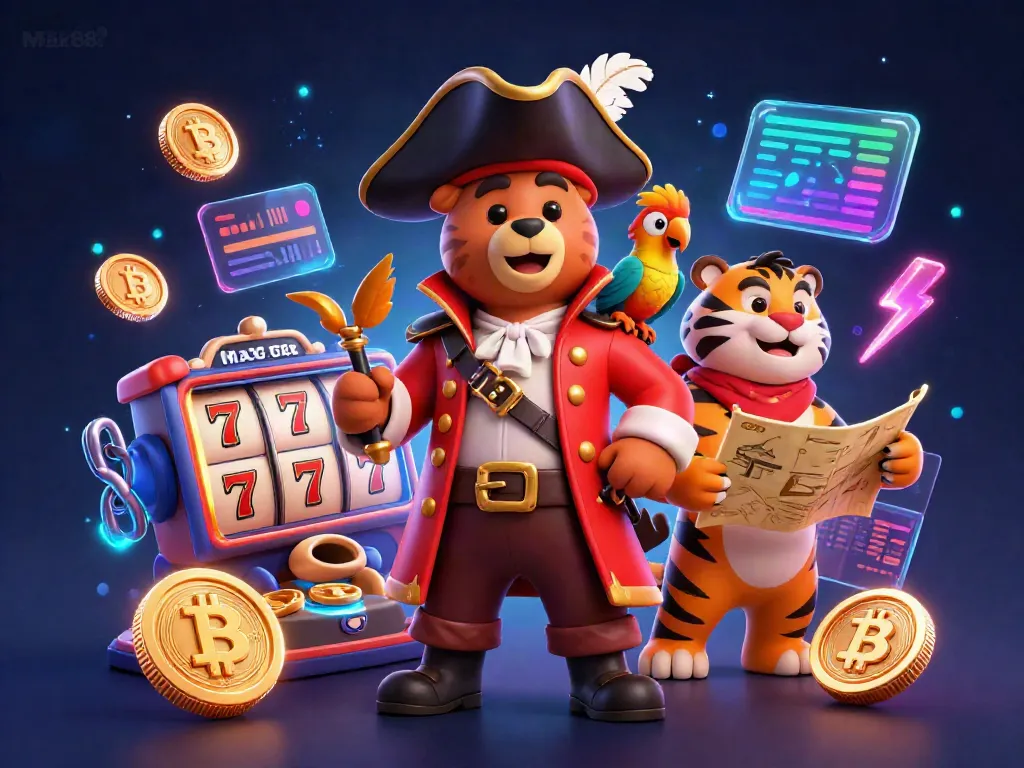 Engaging illustration for Max88 showcasing a dynamic gambling scene with vibrant characters and casino elements.