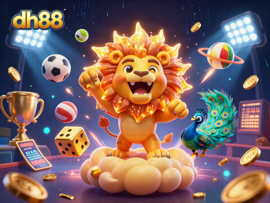 Experience thrilling action with dh88 as the sun lion and friends dominate the sports betting game!