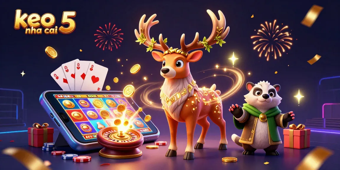 Engaging scene with keo nha cai 5 featuring druid stag, badger, and gambling elements.