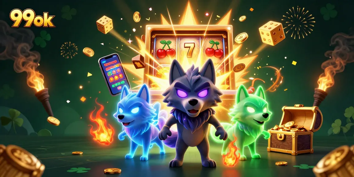 Win big with 99ok's dynamic slot experience featuring thrilling characters and vibrant casino elements.