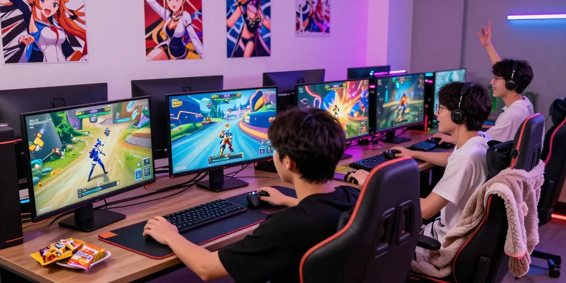 Immersive gaming scene showcasing real ecchi games with vibrant visuals and enthusiastic players.