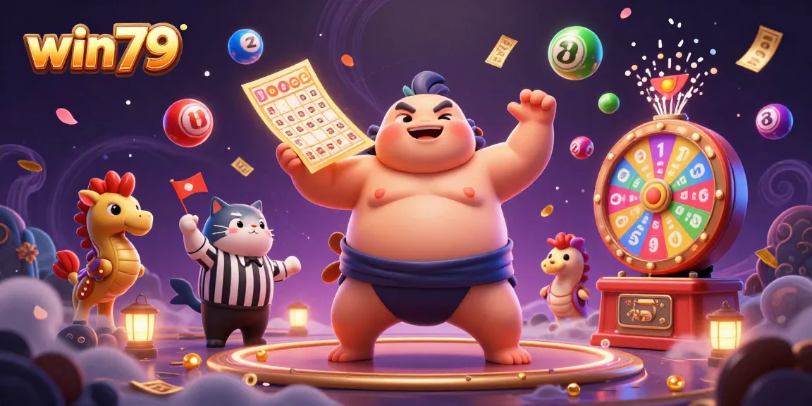 Win79 game experience with a fugu referee, lottery elements, and vibrant underwater ambiance.