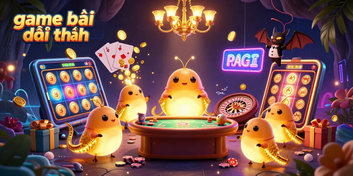 Engage in thrilling gameplay with game bài đổi thưởng featuring glowworms illuminating a cave casino.
