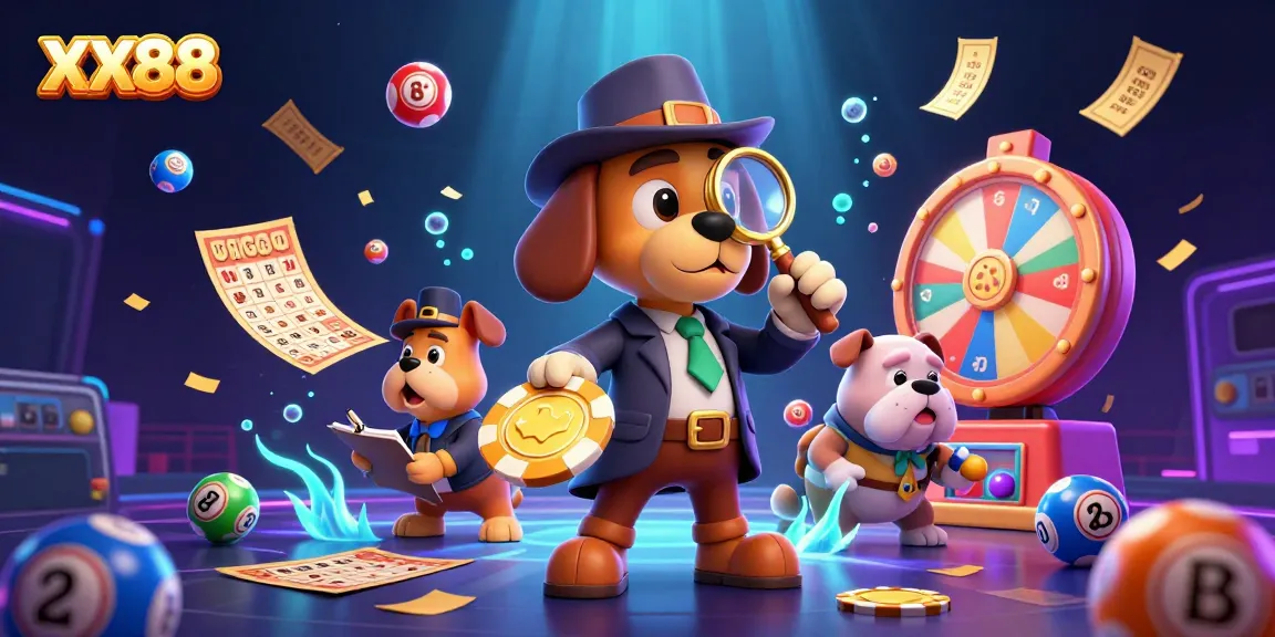 Engage in the exciting world of XX88 betting with vibrant lottery elements and dynamic scenes.