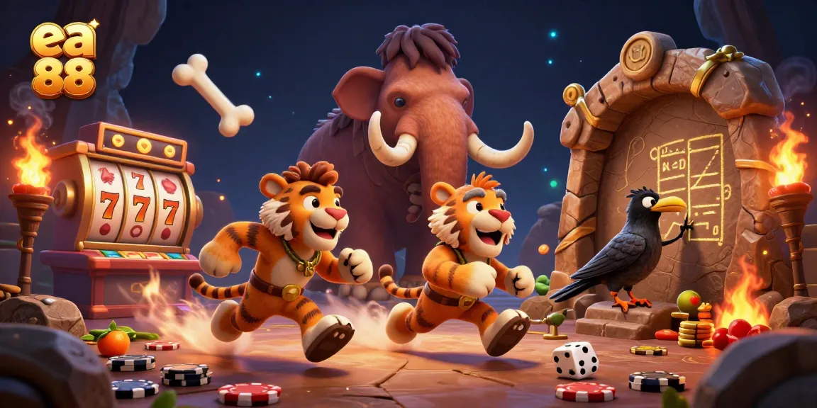 Experience thrilling wins at ea 88 with vibrant 3D illustrations of ancient casino gameplay.