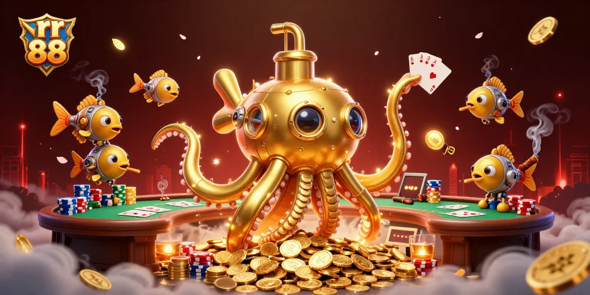 Experience thrilling gaming action at rr 88 with vibrant 3D casino elements and characters.