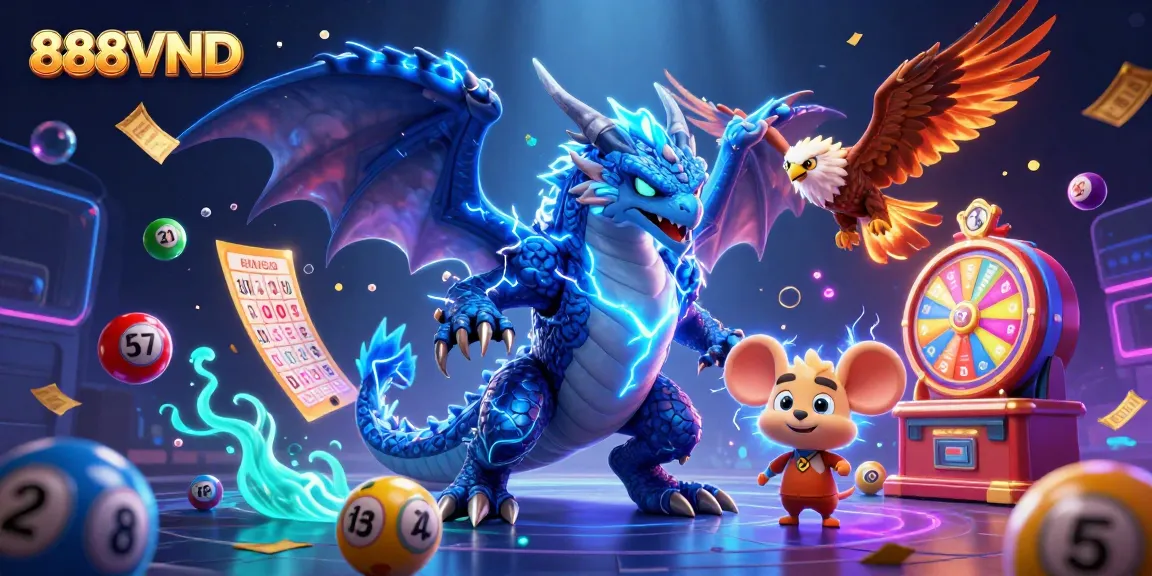Engage with thrilling games at 888VND, featuring vivid characters amidst dynamic elements.
