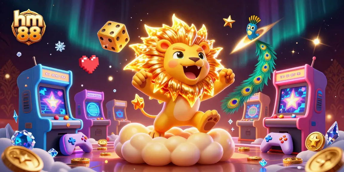 Elevate your gaming at hm 88 as the roaring sun lion and cosmic golden dice ignite the casino experience.