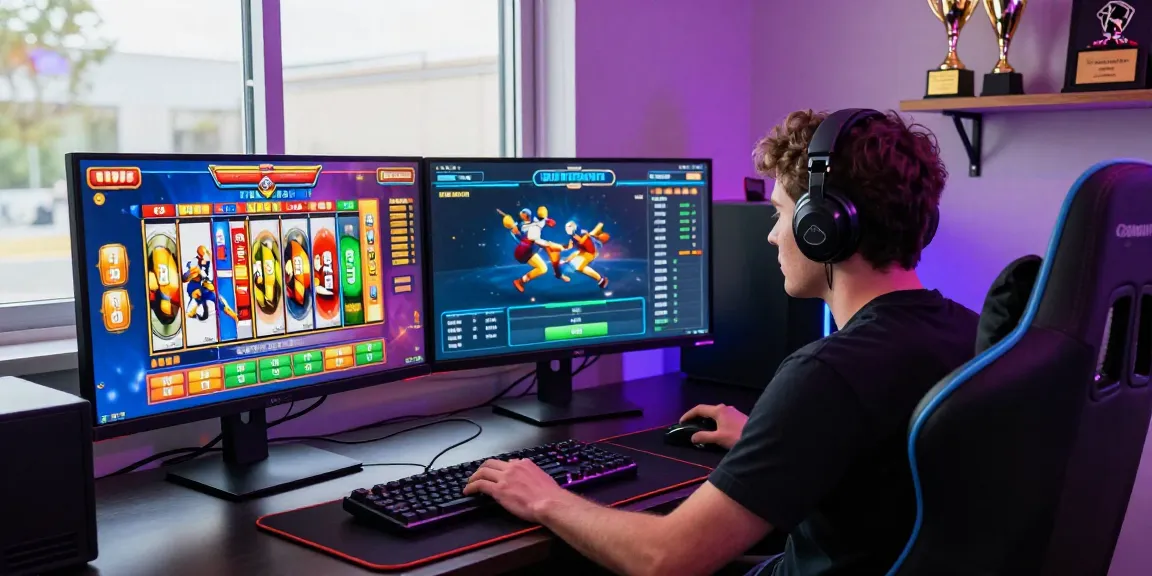 Exciting gaming scene on oppa86 with slot reels in action, showcasing a vibrant player experience.