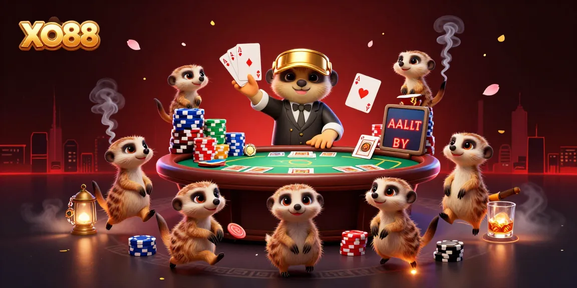 Watch the meerkats enhance the casino experience at XO88 with chips flying and games in action.