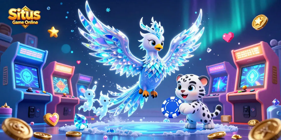 Experience Situs Game Online with vibrant gaming elements and enchanting ice-themed characters.