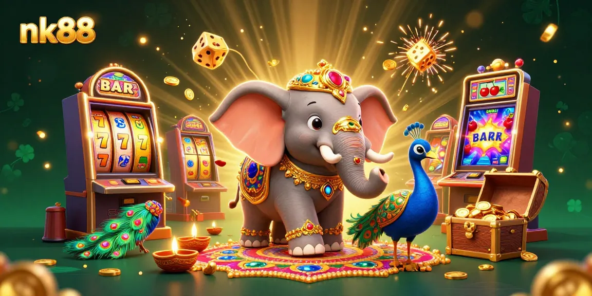 Spin the reels and enjoy vibrant jackpots with nk88, featuring an exciting casino scene bursting with energy.