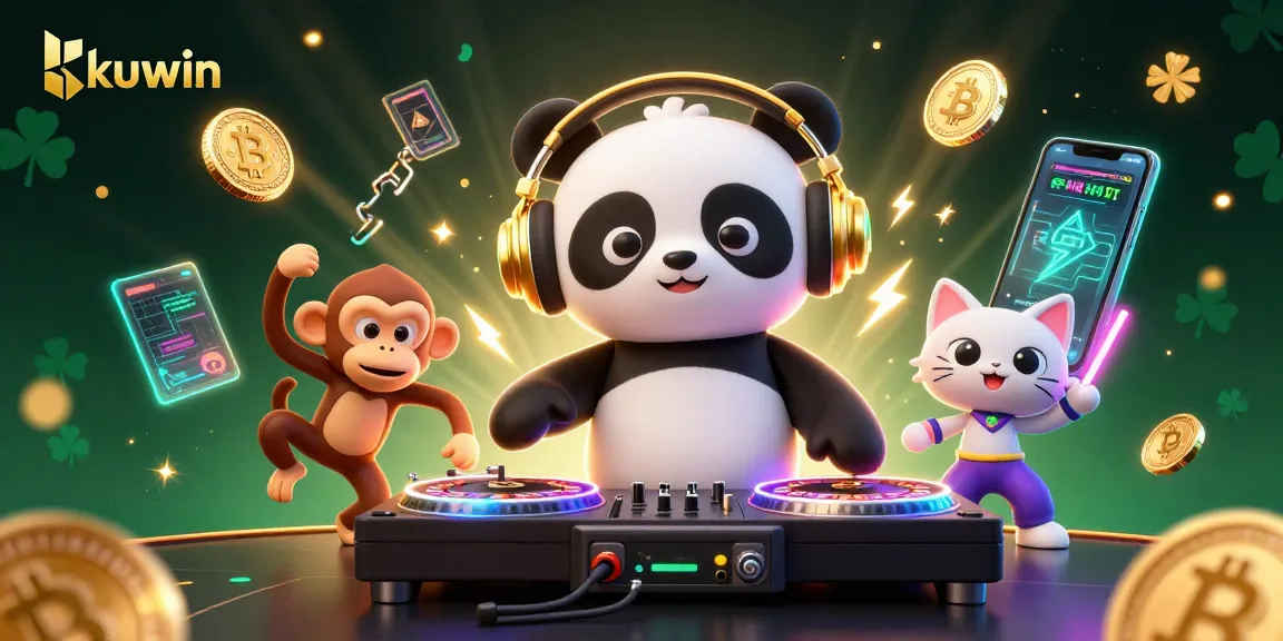 Engage in the thrill of gambling with kuwin while witnessing dynamic cartoon characters in an electrifying casino scene.