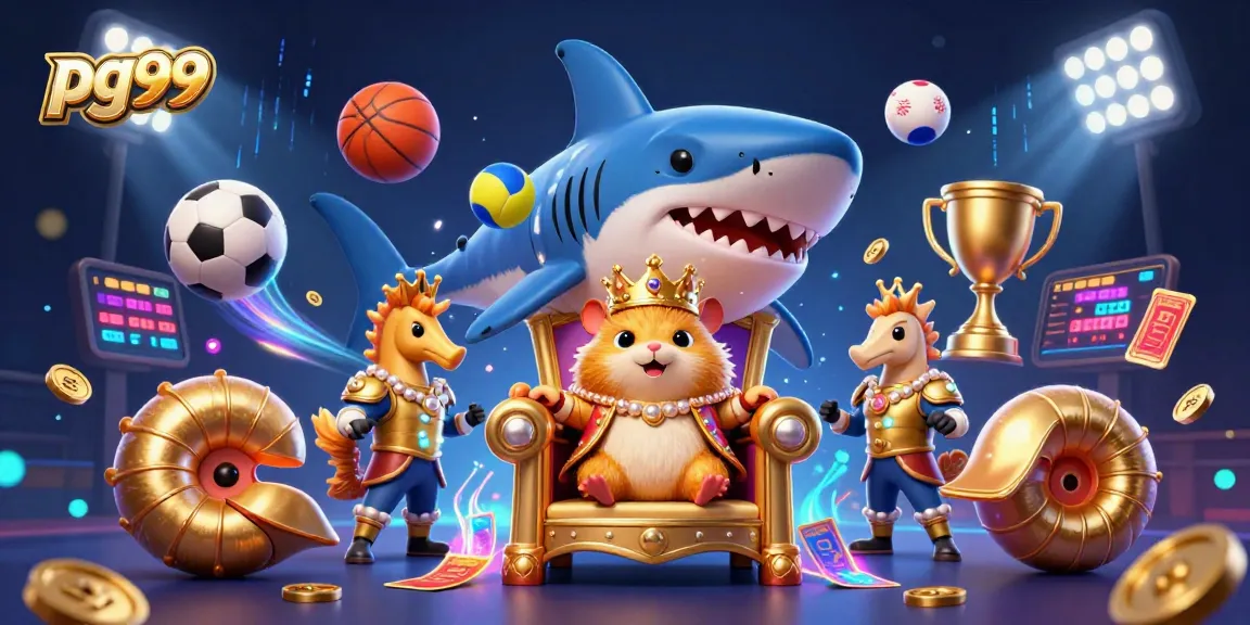 Bet on pg99 with the golden hamster king reigning in an exciting casino realm.