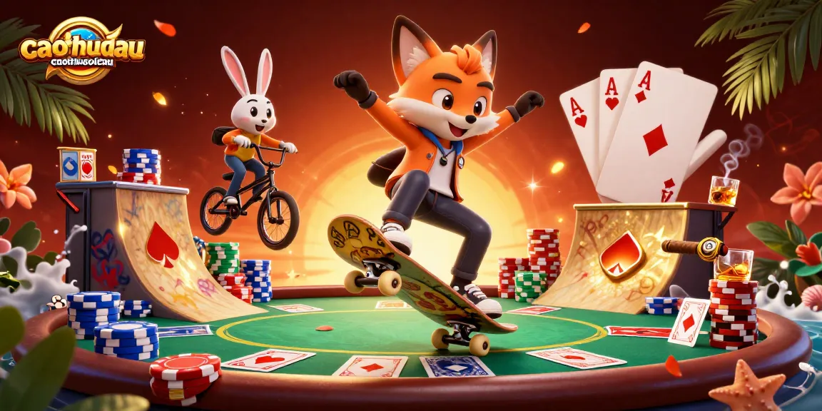 Cao Thủ Soi Cầu: dynamic 3D artistic scene showcasing gambling themes with vivid characters and casino elements