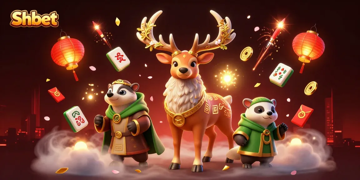 Engage in thrilling gaming experiences with Shbet as the Celtic druid stag leads the way through a vibrant casino world.