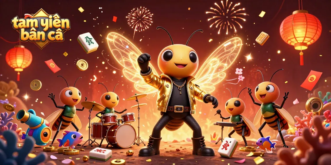 Experience dynamic gameplay with tam tiên bắn cá, featuring a cartoon rock star and vibrant sea creatures.