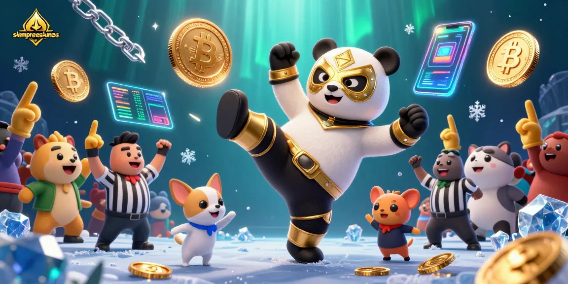 Engage in casino excitement with siempreeslunes featuring a wrestler panda and crypto elements
