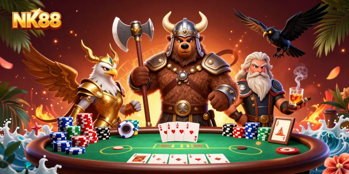 Experience thrilling gameplay with NK88's vibrant online casino scene featuring iconic characters.