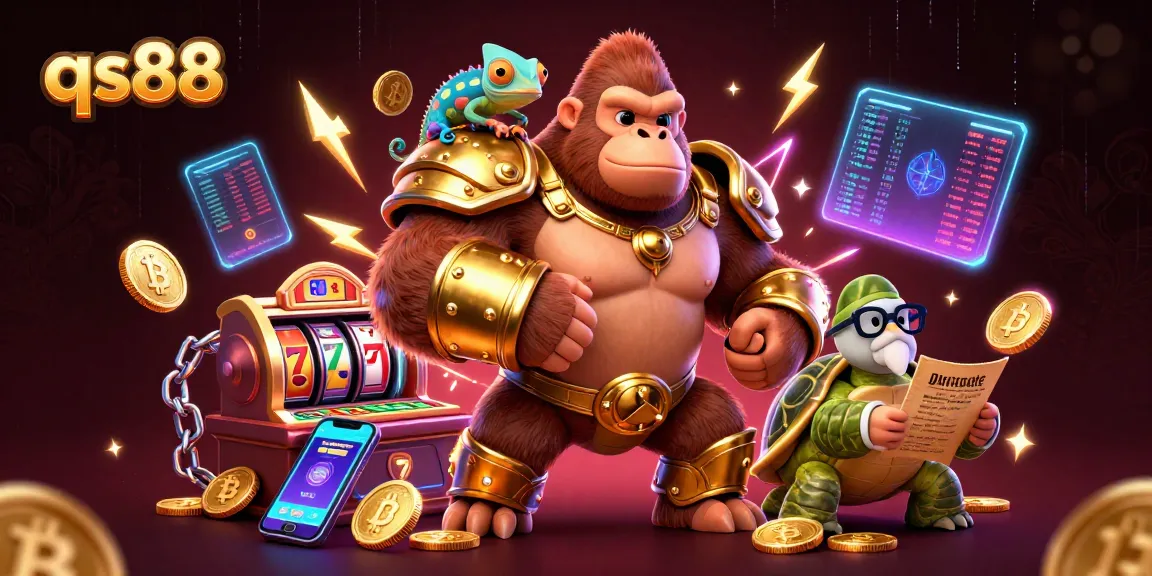 Engage in thrilling gaming experiences at qs88 with vibrant casino elements and dynamic characters.